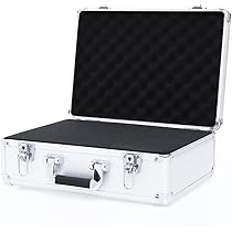 Buy DOITOOL 12.5in Silver Aluminum Briefcase with Lock, Aluminum